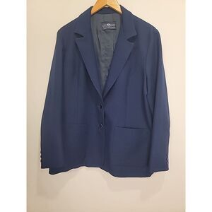 VTG Levis Blazer Womens M/L Jacket Navy‎ Retro Minimalist 70s Career Grannycore
